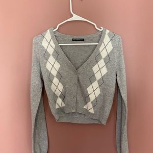 Brandy Melville Elizabeth Cotton Sweater in Gray, One Size